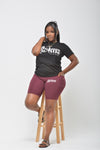 The Edge Biker Short - Maroon