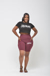 The Edge Biker Short - Maroon