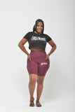 The Edge Biker Short - Maroon