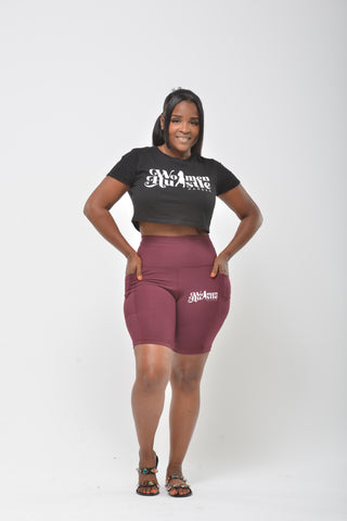 The Edge Biker Short - Maroon