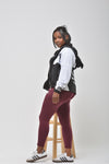 Flex Leggings - Maroon