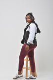 Flex Leggings - Maroon
