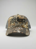 Women Hustle Harder Camo Trucker